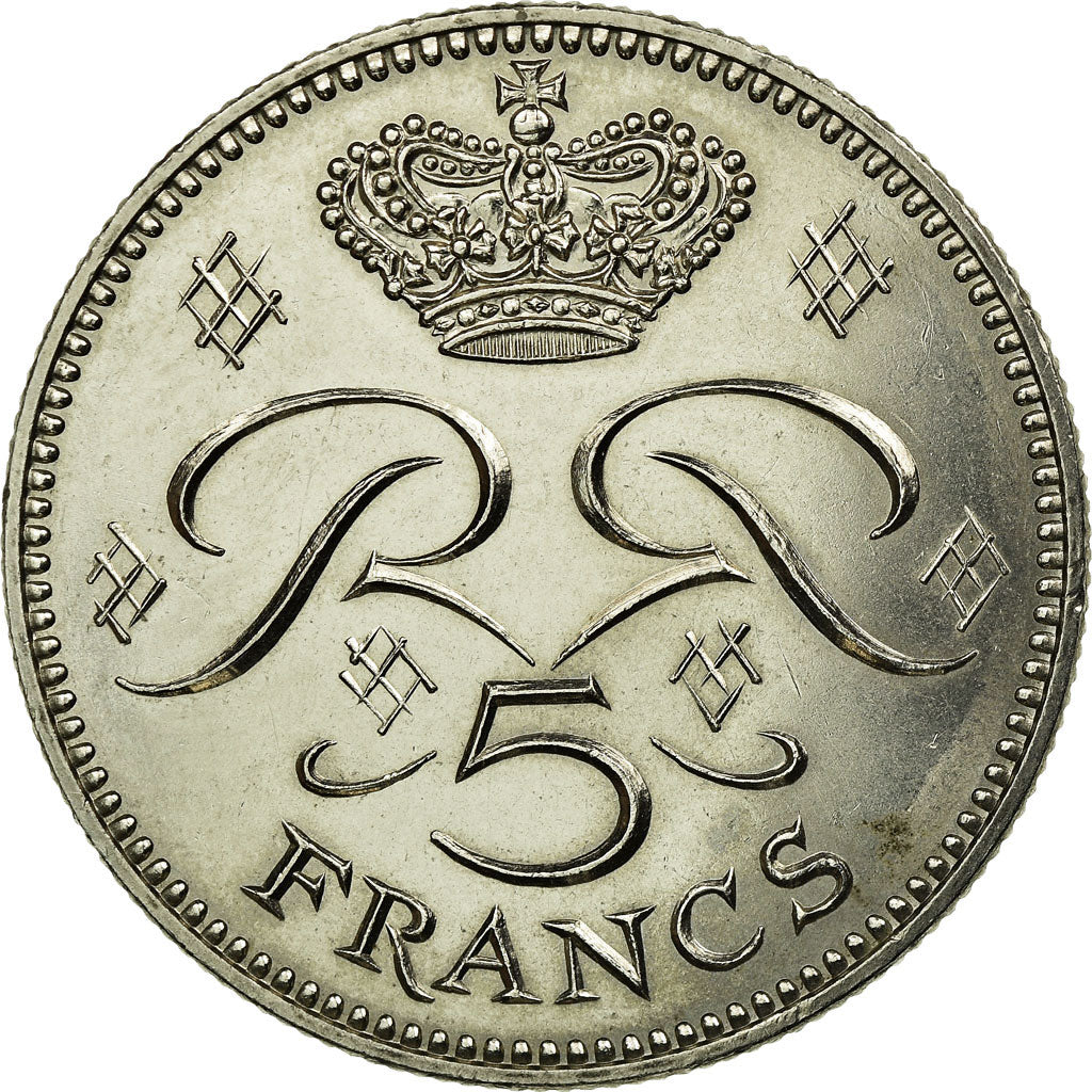Coin, Monaco, Rainier III, 5 Francs, 1978, EF(40-45), Copper-nickel, KM:150