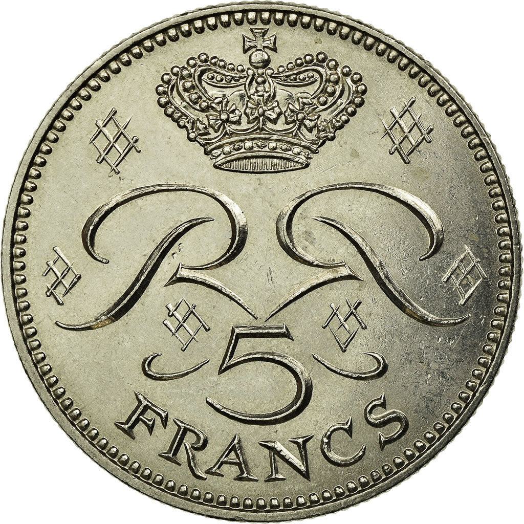 Coin, Monaco, Rainier III, 5 Francs, 1982, EF(40-45), Copper-nickel, KM:150