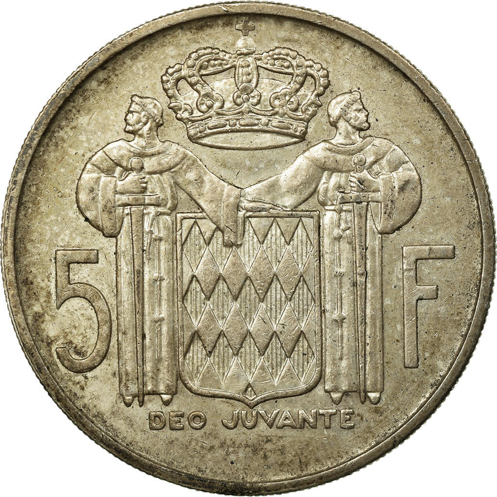 Coin, Monaco, Rainier III, 5 Francs, 1960, EF(40-45), Silver, KM:141, Gadoury:MC