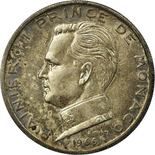 Coin, Monaco, Rainier III, 5 Francs, 1966, EF(40-45), Silver, KM:141, Gadoury:MC