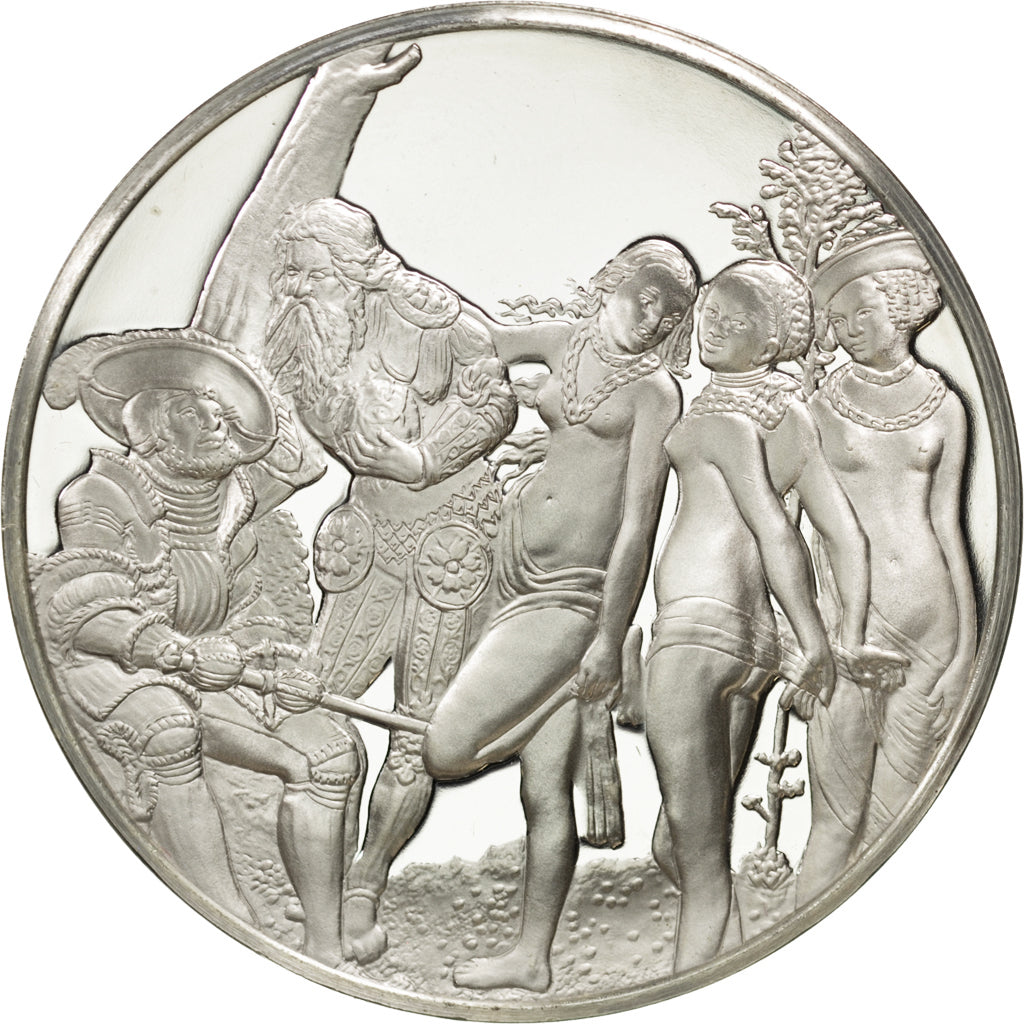 FRANCE, French Fifth Republic, Medal, MS(60-62), Silver, 44, 31.30