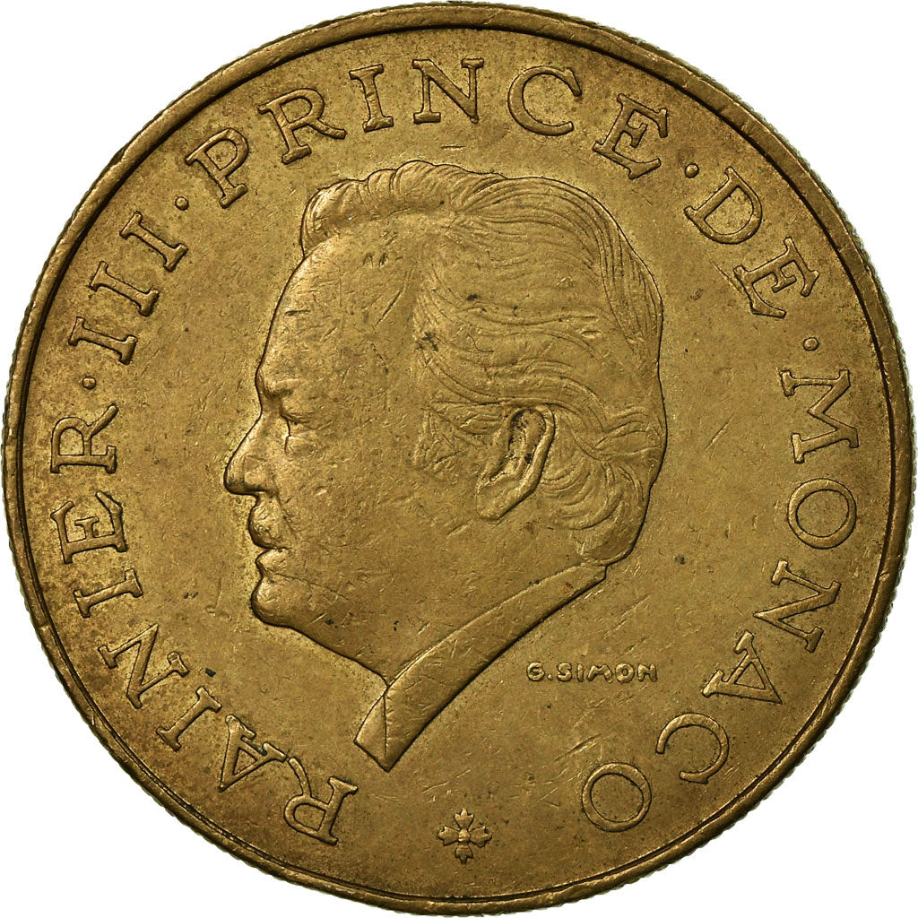Coin, Monaco, Rainier III, 10 Francs, 1979, VF(30-35), Copper-Nickel-Aluminum