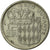 Coin, Monaco, Rainier III, 1/2 Franc, 1965, EF(40-45), Nickel, KM:145