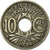 Munten, Frankrijk, Lindauer, 10 Centimes, 1924, Paris, ZF, Copper-nickel