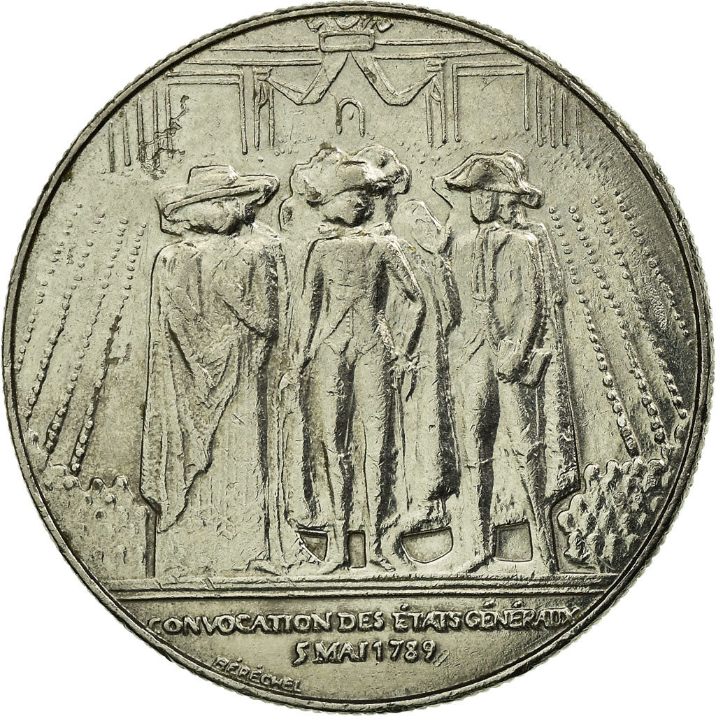 Münze, Frankreich, États généraux, Franc, 1989, Paris, SS, Nickel, KM:967