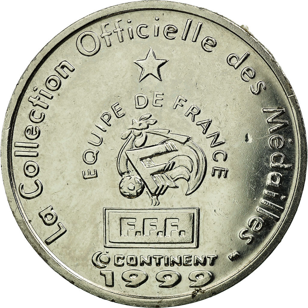 France, Jeton, Equipe de France de Football, Henry, attaquant, 1999, TTB, Nickel