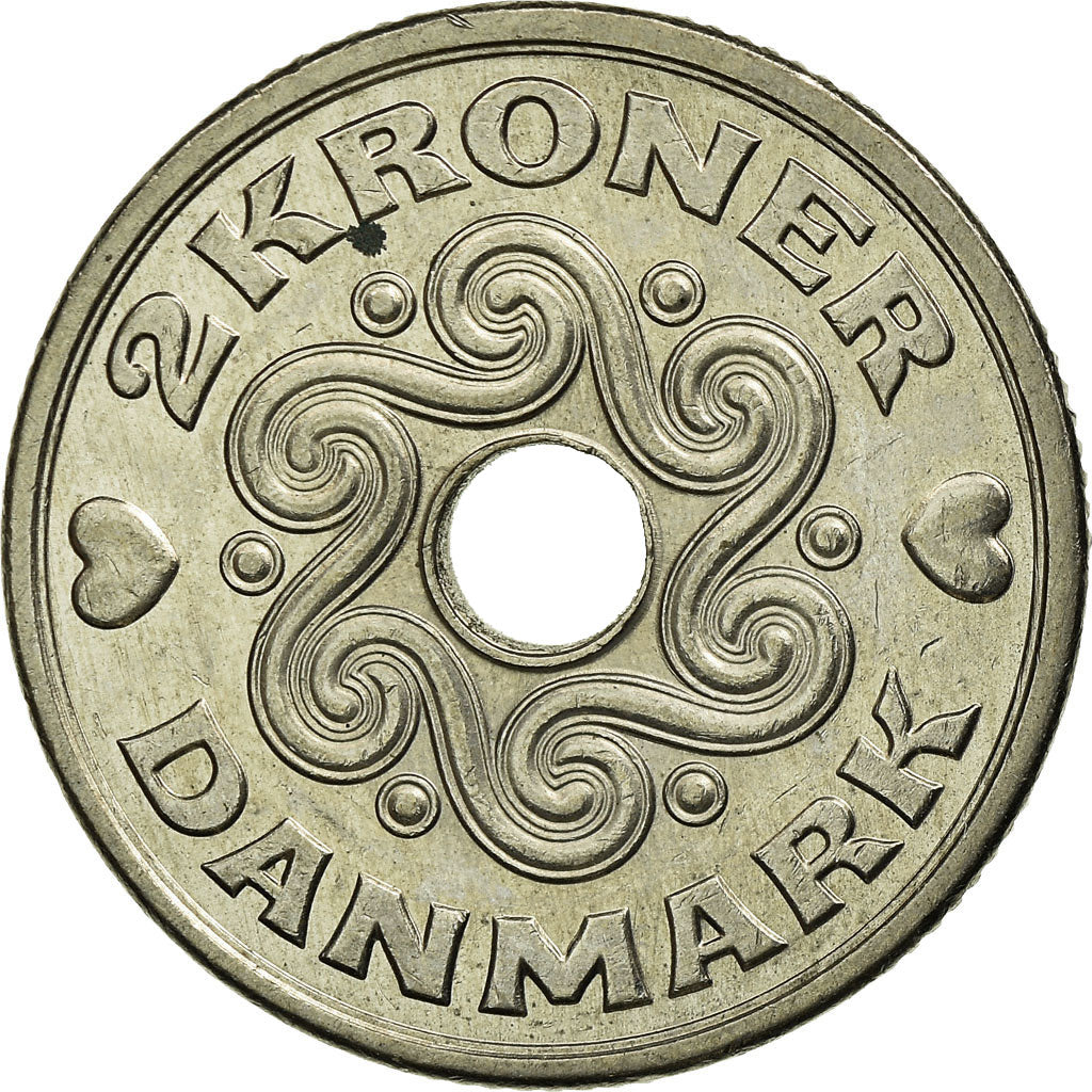 Coin, Denmark, Margrethe II, 2 Kroner, 2001, Copenhagen, EF(40-45)