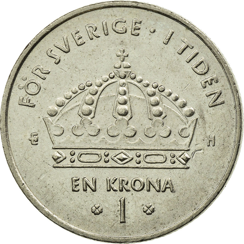 Moeda, Suécia, Carl XVI Gustaf, Krona, 2004, Eskilstuna, EF(40-45)