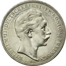 Moeda, Estados Alemães, PRUSSIA, Wilhelm II, 3 Mark, 1911, Berlin, EF(40-45)