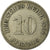 Moneta, GERMANIA - IMPERO, Wilhelm II, 10 Pfennig, 1898, Muldenhütten, BB