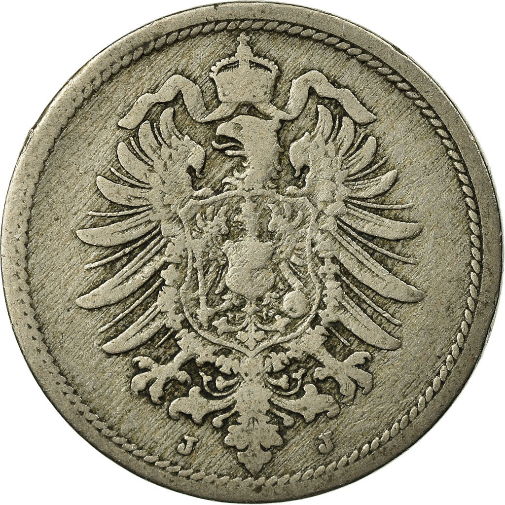 Münze, GERMANY - EMPIRE, Wilhelm I, 10 Pfennig, 1889, Hamburg, S