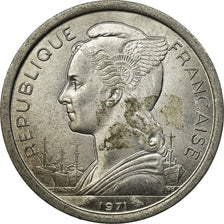 Coin, FRENCH AFARS & ISSAS, Franc, 1971, Paris, VF(20-25), Aluminum, KM:16