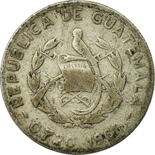 Coin, Guatemala, 5 Centavos, 1961, F(12-15), Silver, KM:261