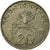 Moneta, Singapore, 20 Cents, 1987, British Royal Mint, MB, Rame-nichel, KM:52
