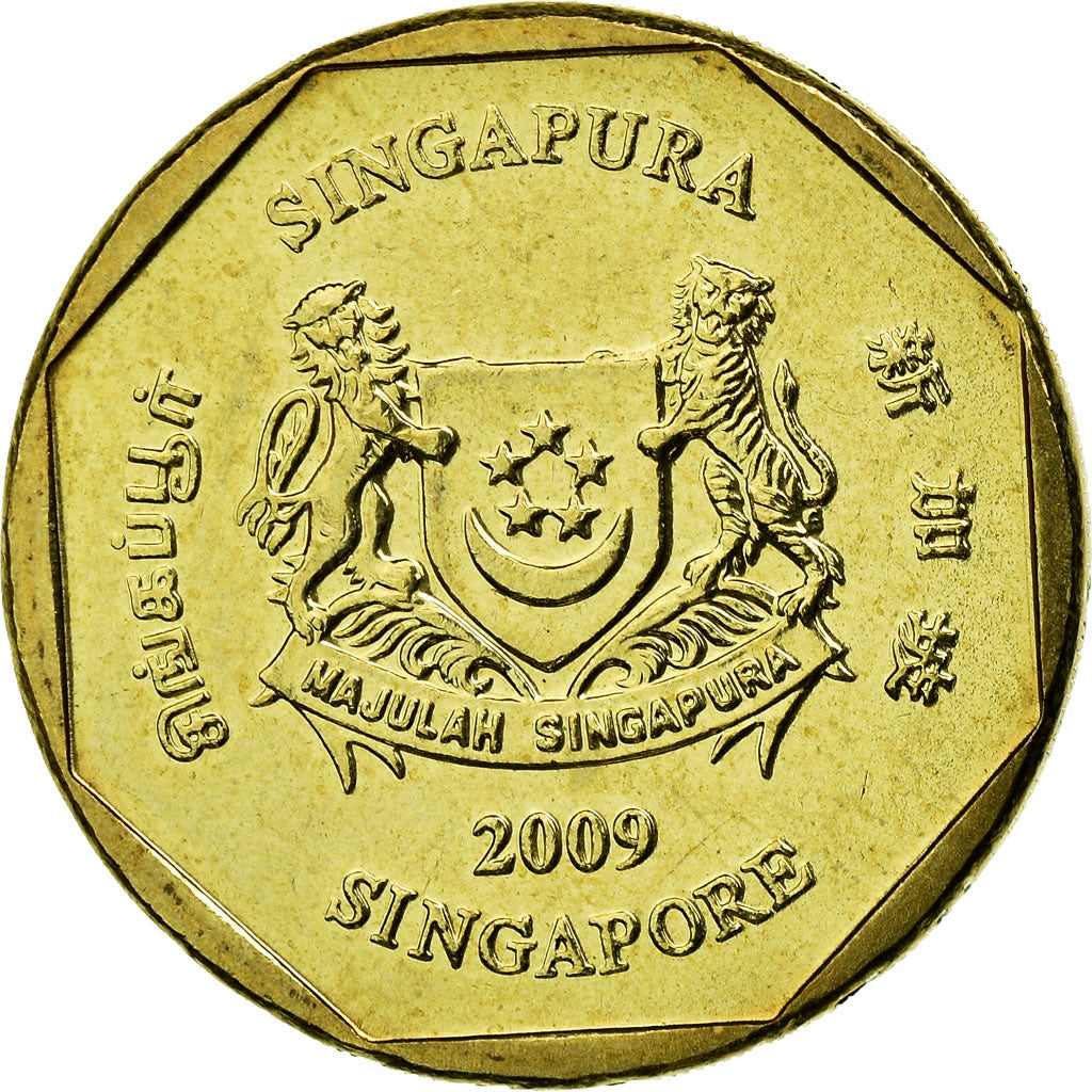 Monnaie, Singapour, Dollar, 2009, Singapore Mint, SUP, Aluminum-Bronze, KM:103
