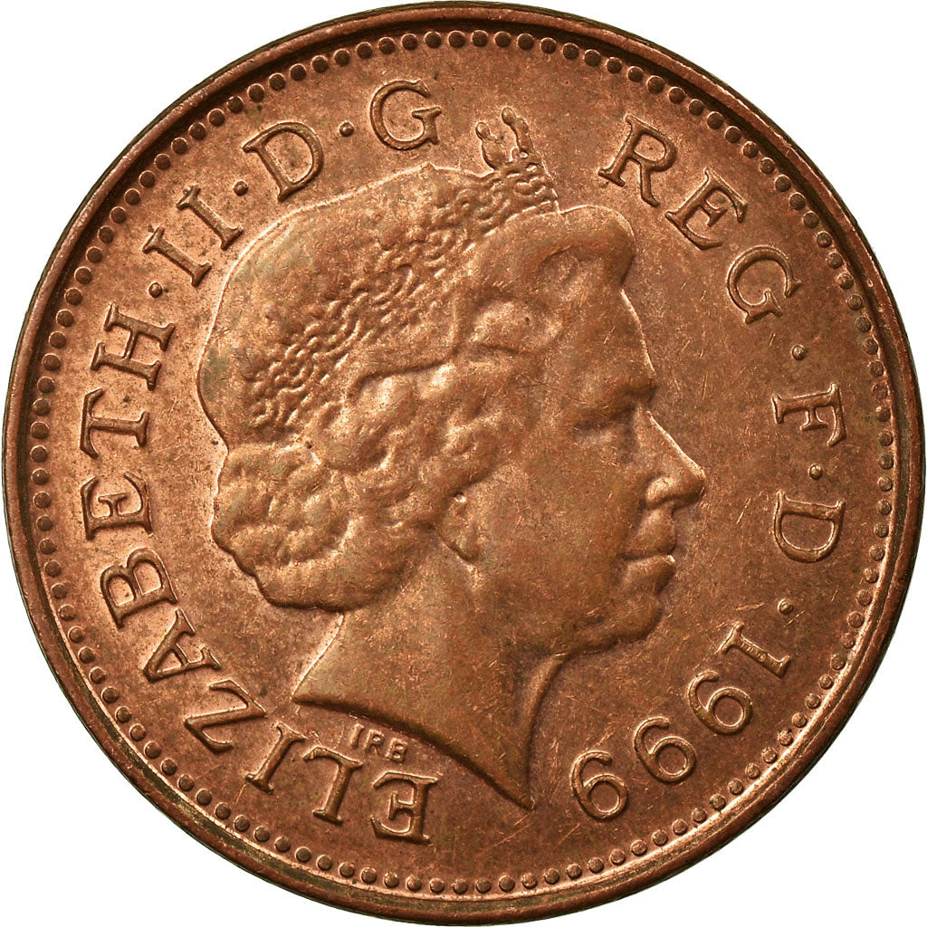 Moneda, Gran Bretaña, Elizabeth II, Penny, 1999, MBC, Cobre chapado en acero