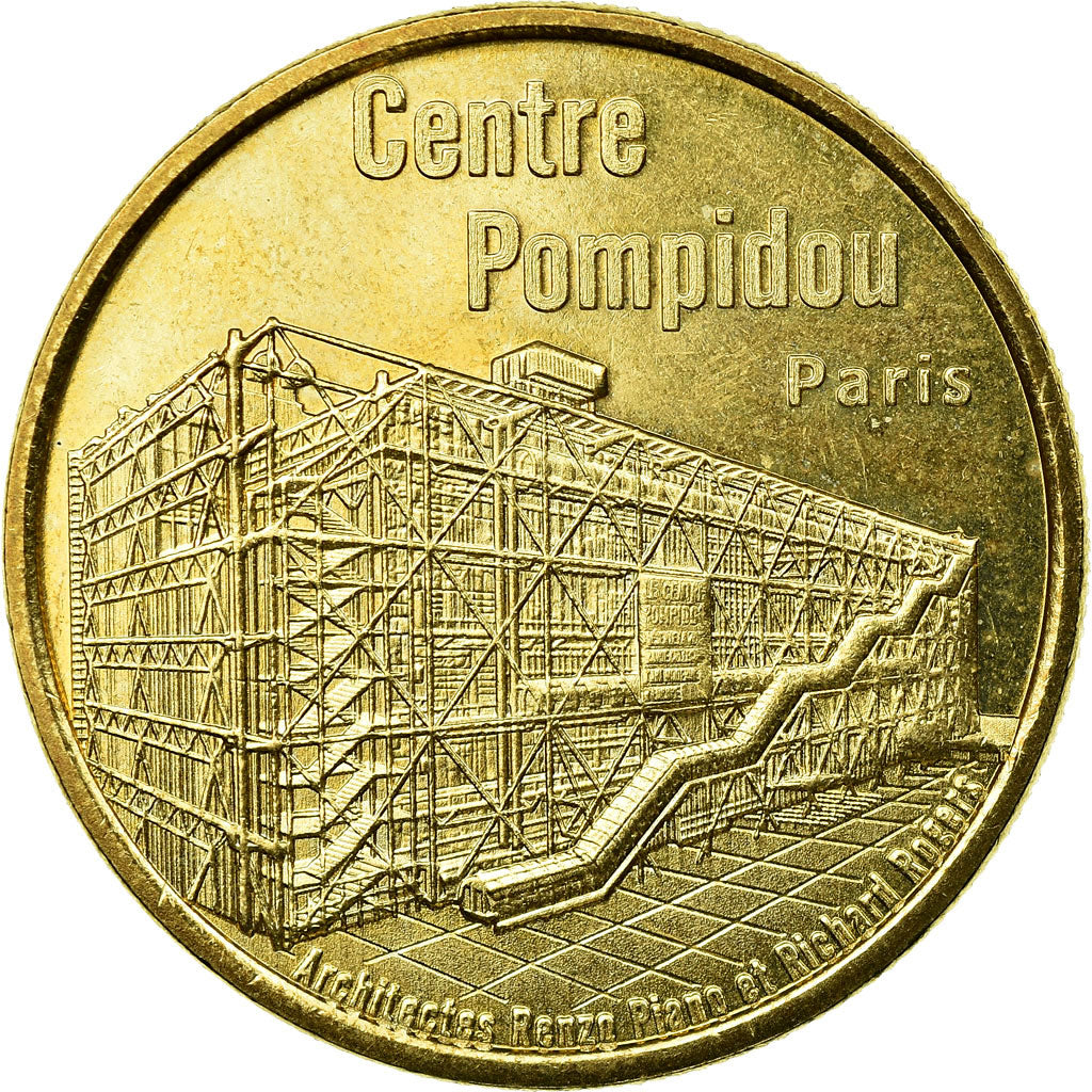 France, Token, Touristic token, Paris - Centre Pompidou, 2012, Médailles et