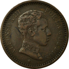 Moneta, Spagna, Alfonso XIII, 2 Centimos, 1904, Madrid, BB, Rame, KM:722
