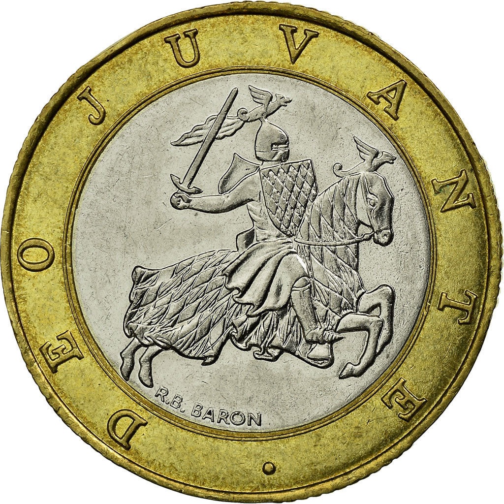 Coin, Monaco, Rainier III, 10 Francs, 1989, EF(40-45), Bi-Metallic, KM:163
