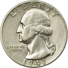 Coin, United States, Washington Quarter, Quarter, 1941, U.S. Mint, Philadelphia