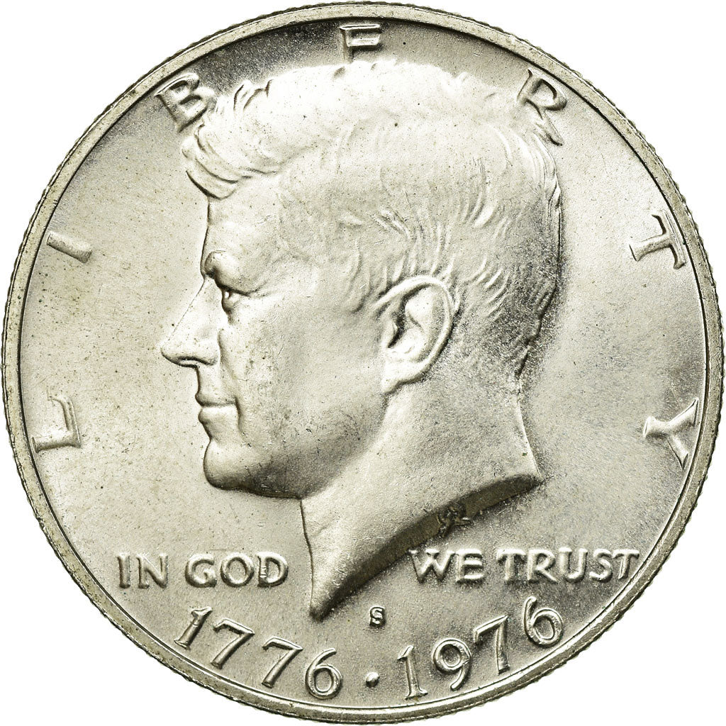 Coin, United States, Kennedy Half Dollar, Half Dollar, 1976, U.S. Mint, San