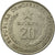 Monnaie, Madagascar, 20 Ariary, 1978, British Royal Mint, TB+, Nickel, KM:14