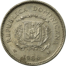 Coin, Dominican Republic, 10 Centavos, 1986, Dominican Republic Mint, VF(30-35)