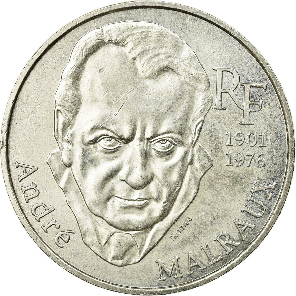 Moneta, Francia, André Malraux, 100 Francs, 1997, BB, Argento, KM:1188