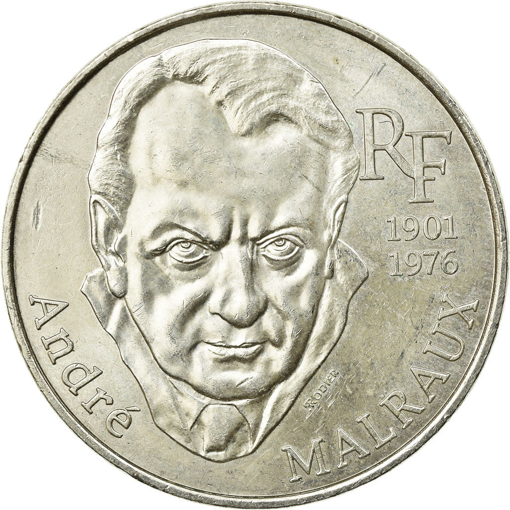 Münze, Frankreich, André Malraux, 100 Francs, 1997, SS, Silber, KM:1188