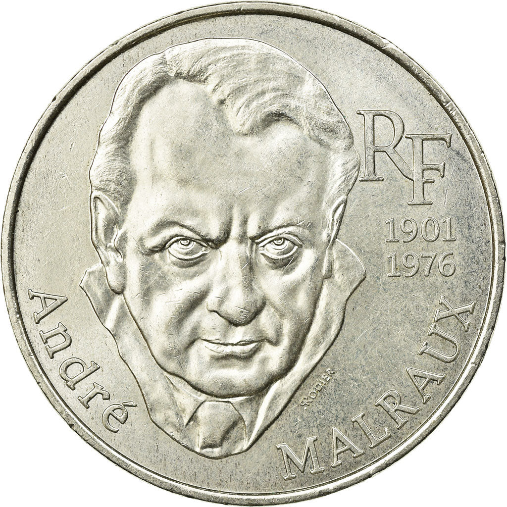 Moneta, Francia, André Malraux, 100 Francs, 1997, BB, Argento, KM:1188