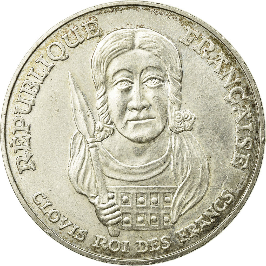 Coin, France, Clovis, 100 Francs, 1996, VF(30-35), Silver, KM:1180, Gadoury:953
