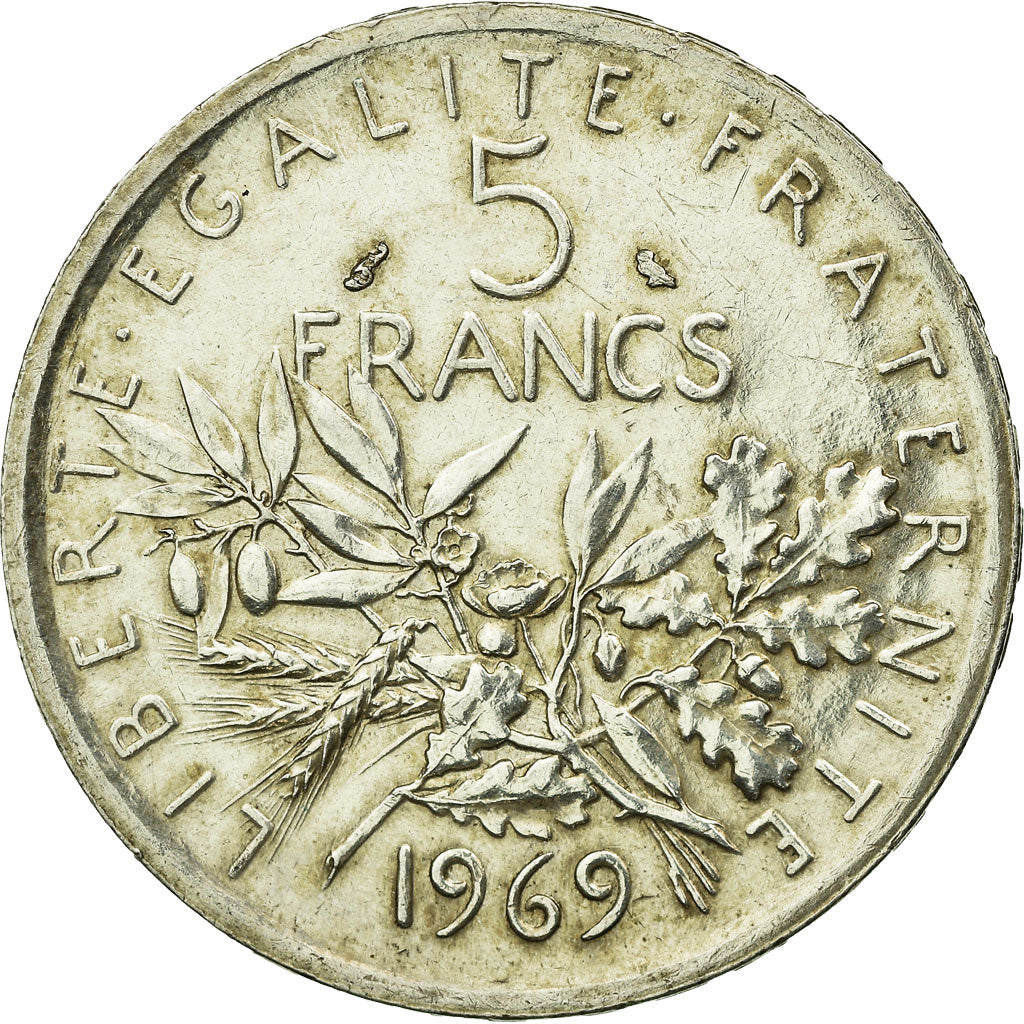 Monnaie, France, Semeuse, 5 Francs, 1969, Paris, TTB, Argent, Gadoury:771