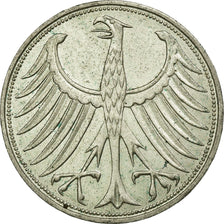Coin, GERMANY - FEDERAL REPUBLIC, 5 Mark, 1970, Hambourg, EF(40-45), Silver