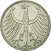 Coin, GERMANY - FEDERAL REPUBLIC, 5 Mark, 1970, Hambourg, EF(40-45), Silver