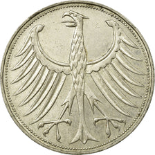 Coin, GERMANY - FEDERAL REPUBLIC, 5 Mark, 1966, Munich, EF(40-45), Silver