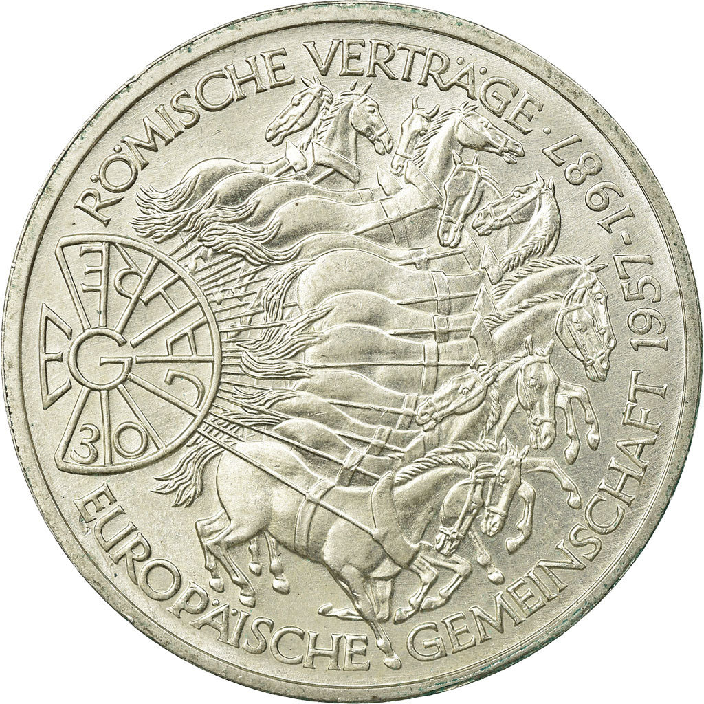 Monnaie, République fédérale allemande, 10 Mark, 1987, Karlsruhe, Germany