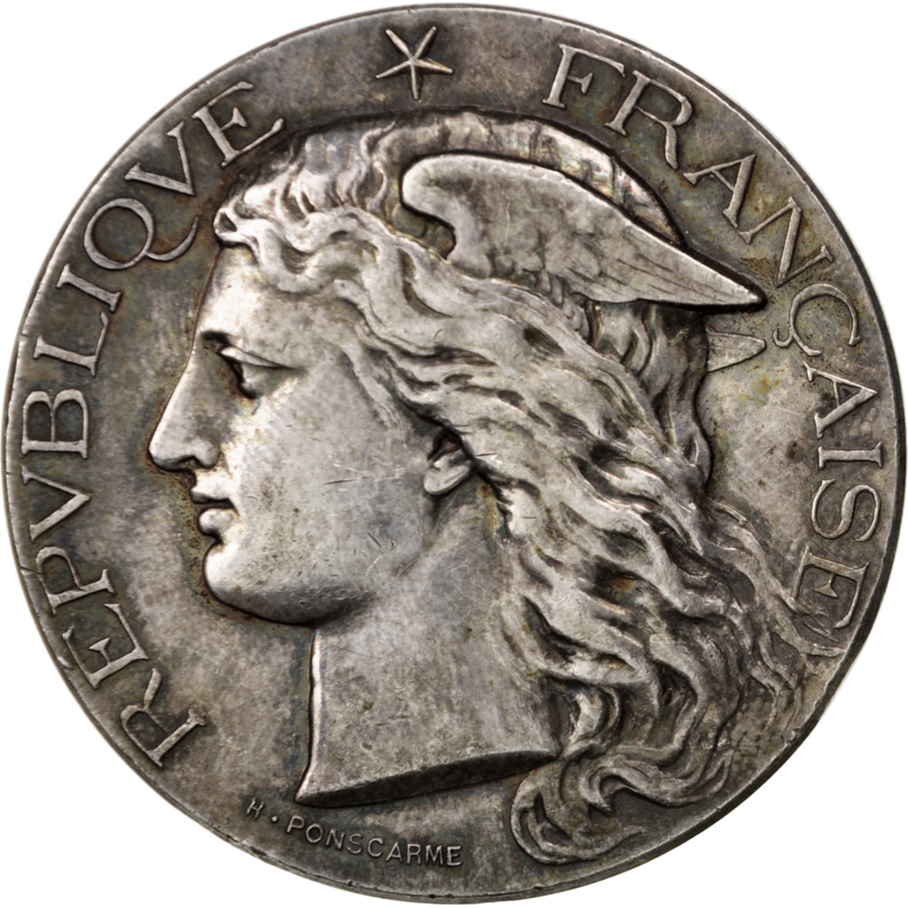 FRANCE, Business & industry, French Third Republic, Medal, AU(50-53), Silver,...