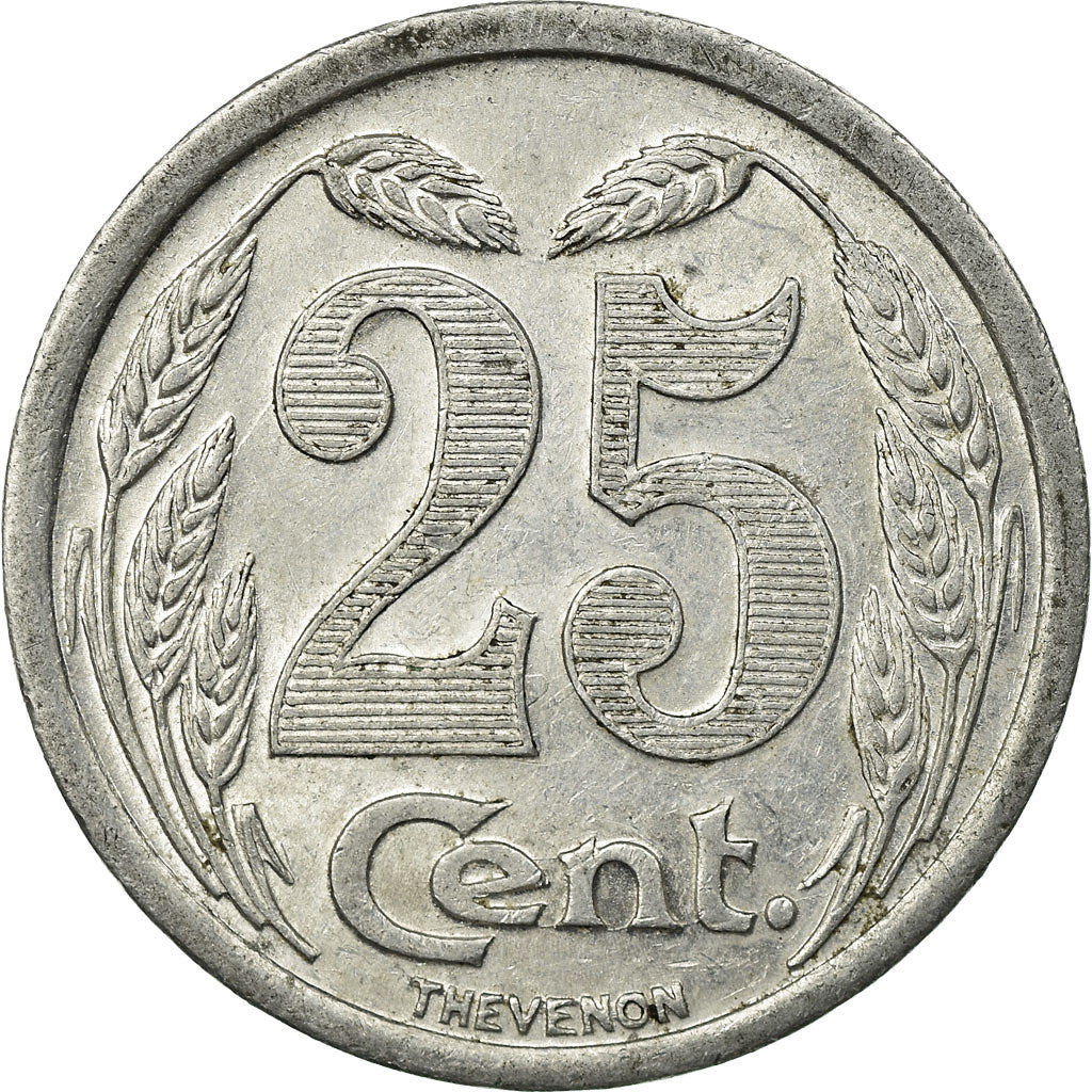 Münze, Frankreich, 25 Centimes, 1921, SS, Aluminium, Elie:10.3
