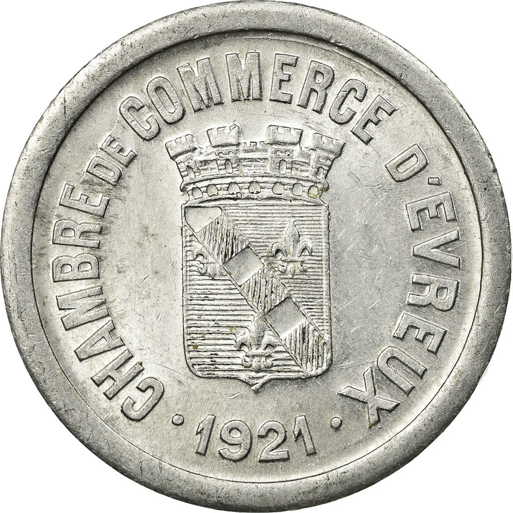 Coin, France, 10 Centimes, 1921, EF(40-45), Evreux, Aluminium, Elie:10.2