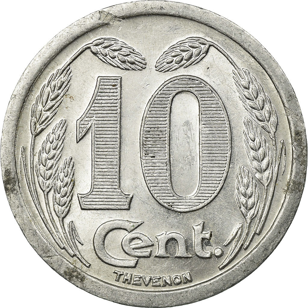 Coin, France, 10 Centimes, 1921, EF(40-45), Evreux, Aluminium, Elie:10.2