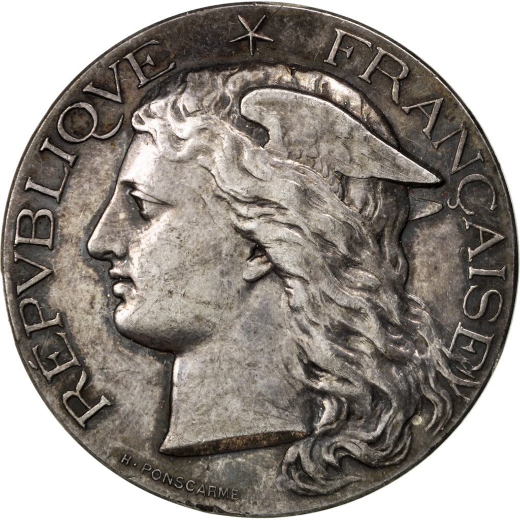 FRANCE, Business & industry, French Third Republic, Medal, AU(50-53), Silver,...
