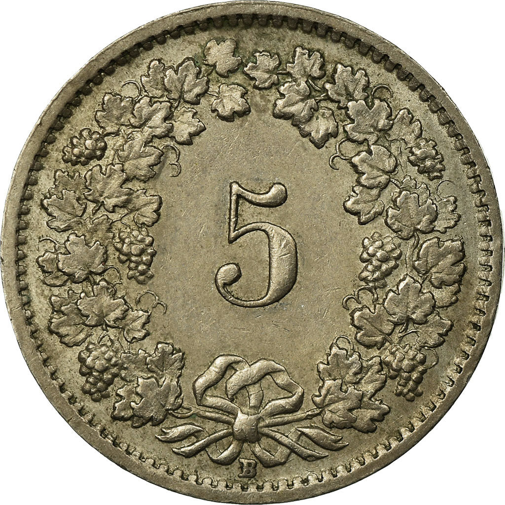 Monnaie, Suisse, 5 Rappen, 1955, Bern, TB, Copper-nickel, KM:26