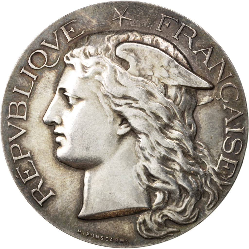 FRANCE, Business & industry, French Third Republic, Medal, AU(50-53), Silver,...