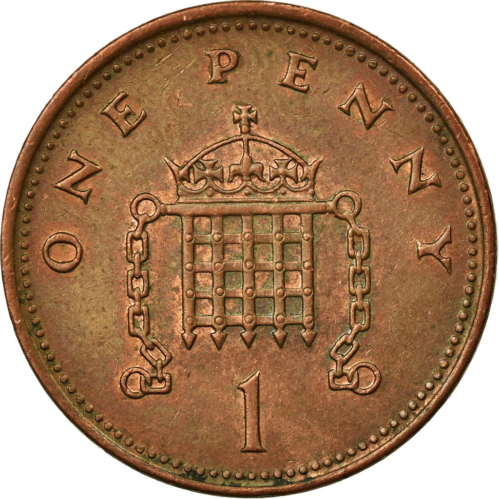 Monnaie, Grande-Bretagne, Elizabeth II, Penny, 2001, TTB, Copper Plated Steel