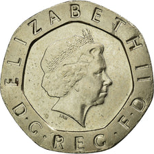 Coin, Great Britain, Elizabeth II, 20 Pence, 2007, AU(55-58), Copper-nickel