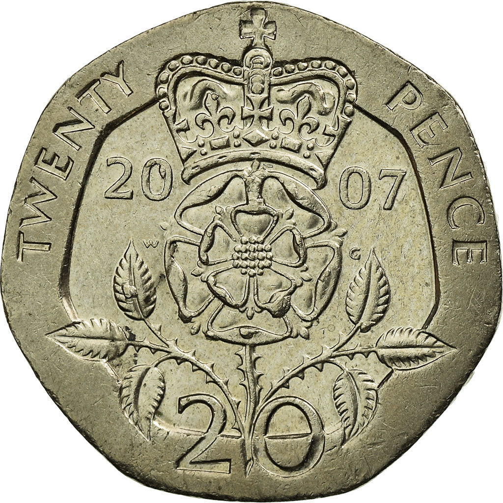 Münze, Großbritannien, Elizabeth II, 20 Pence, 2007, SS, Copper-nickel, KM:990