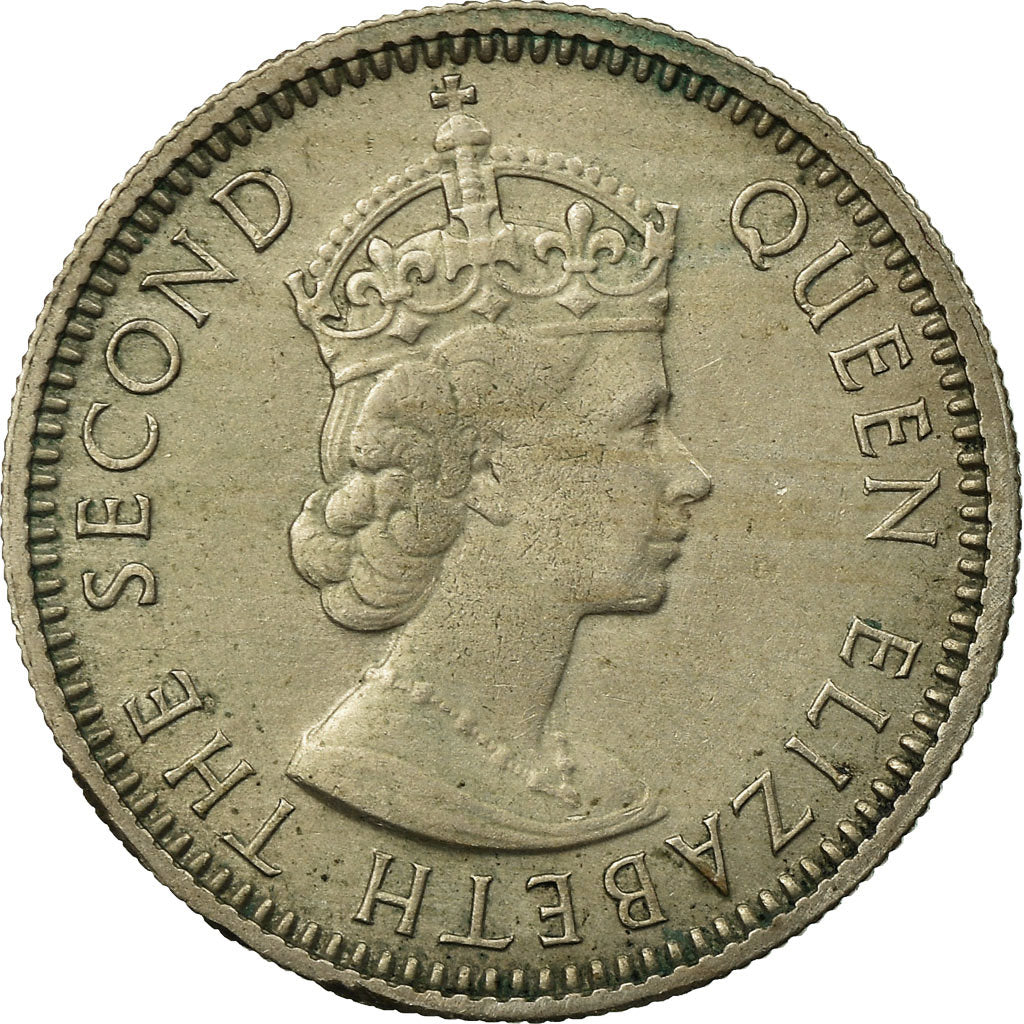 Moneda, Fiji, Elizabeth II, Sixpence, 1961, MBC, Cobre - níquel, KM:19