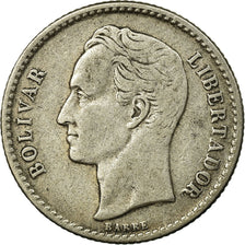 Coin, Venezuela, 50 Centimos, 1954, Philadelphia, EF(40-45), Silver, KM:36