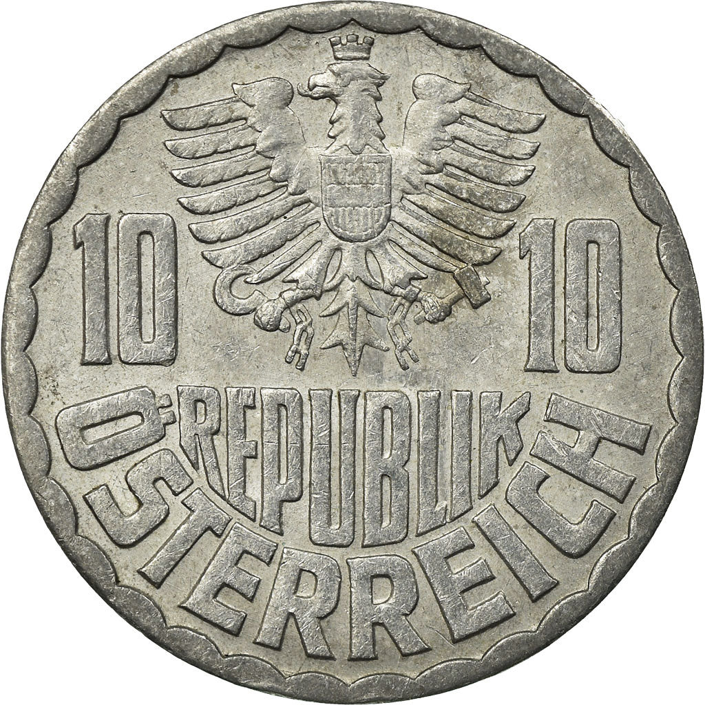 Moneta, Austria, 10 Groschen, 1959, Vienna, VF(30-35), Aluminium, KM:2878