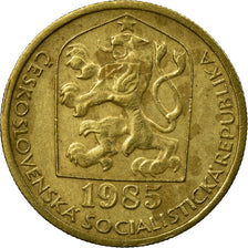 Moneta, Cecoslovacchia, 20 Haleru, 1985, MB+, Nichel-ottone, KM:74